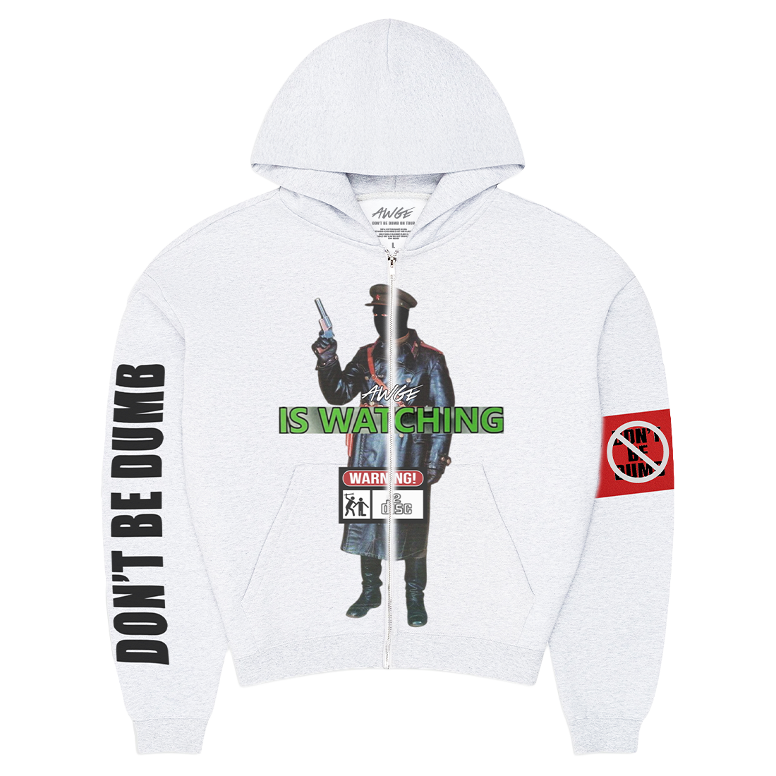 ASAP Rocky - WHITE ZIP DICTATOR HOODIE