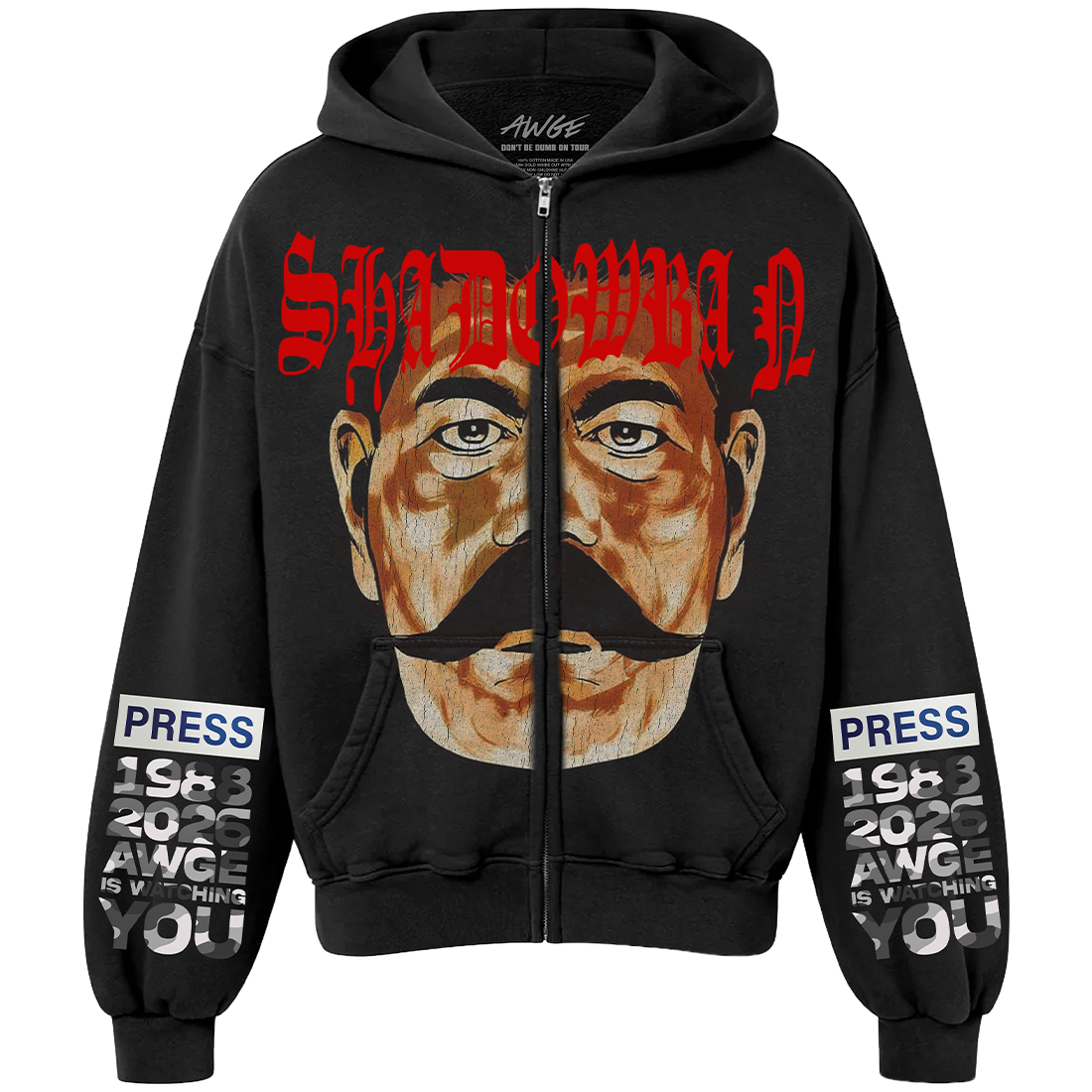 ASAP Rocky - Don't Be Dumb Tour Shadowban Zip Hoodie