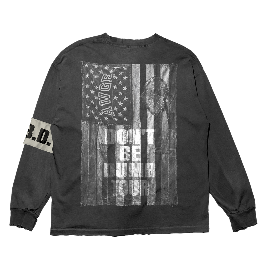 ASAP Rocky - Don't Be Dumb Tour Rhinestone Long Sleeve