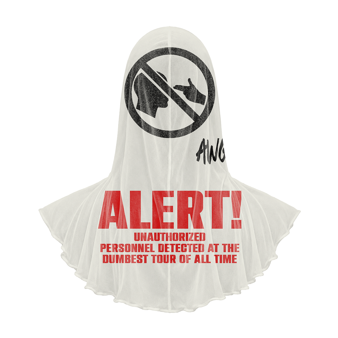 ASAP Rocky - Don't Be Dumb Tour Mesh Hood